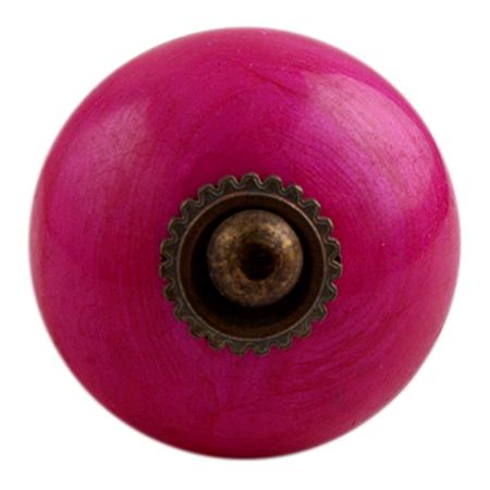 Neon Pink Antique Fitting Ceramic Cabinet Knob